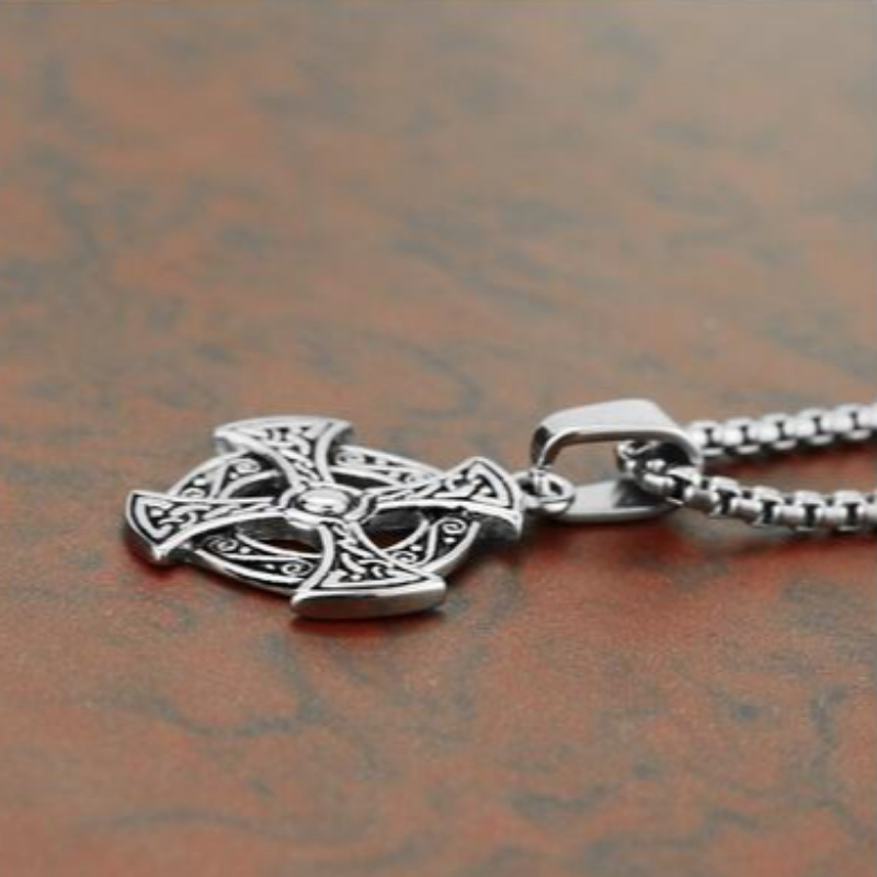 Personalizowana biżuteria Koreański mody mężczyźni\\\s Stainless Steel Cross Pendant tag Retro Pattern Cross Pendant