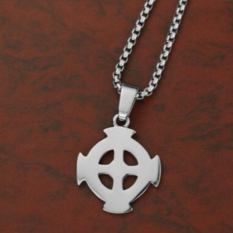 Personalizowana biżuteria Koreański mody mężczyźni\\\s Stainless Steel Cross Pendant tag Retro Pattern Cross Pendant